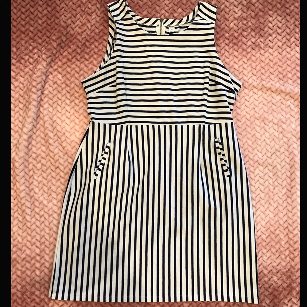 Nautical knee length dress
